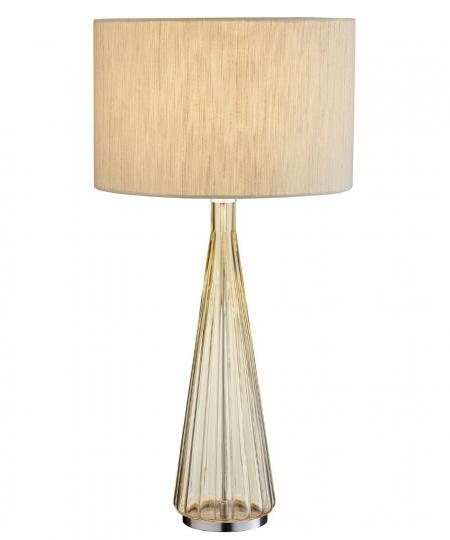 Pleat Table Lamp in Amber